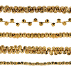 Pyrite Gold Coated Beads